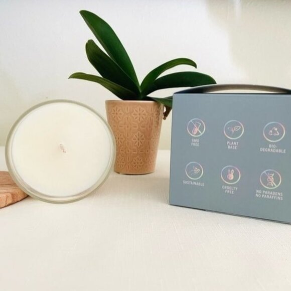 Wicks and Tricks Candle Cheaper Than Therapy 10 oz Glass Jar White Coconut Wax - Picture 2 of 5